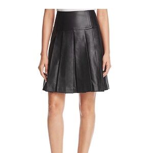 Michael Michael Kors Faux leather pleated skirt